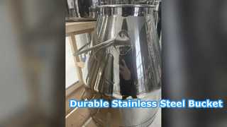 Cubo de ordeño de acero inoxidable 20-98L de calidad alimentaria