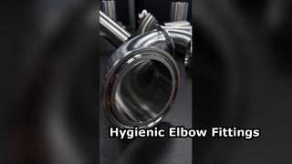 Conexiones de triple abrazadera de codo de 45 grados Sanon