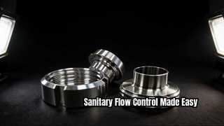 Válvula de mariposa con abrazadera higiénica para farmacia alimentaria