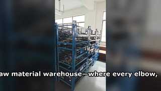 well-organized raw material warehouse—where every elbow, tee, and fitting is carefully categorized
