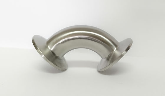 Un buen precio. ODM 304 acero inoxidable de tubos de ajuste de 90 grados Tri Clamp Codo en línea