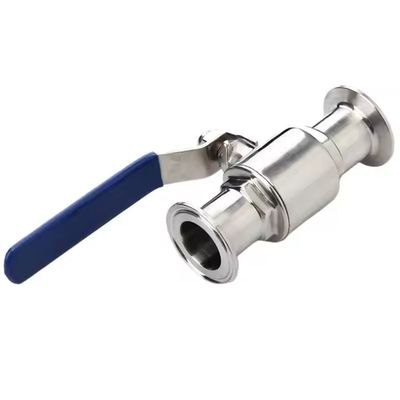Un buen precio. 1/2 pulgadas de acero inoxidable sanitario Tri abrazadera válvula de bolas manual OEM personalizable para aplicaciones generales en línea