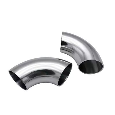 Un buen precio. Fittings de conexión de tuberías de soldadura sanitarias de acero inoxidable 304 con codo de 90 grados en línea